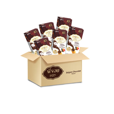 พีจอย รสเบลเจียน ช็อกโกแลต 13g x 120 กล่อง Pejoy Belgian Chocolate 10 baht carton